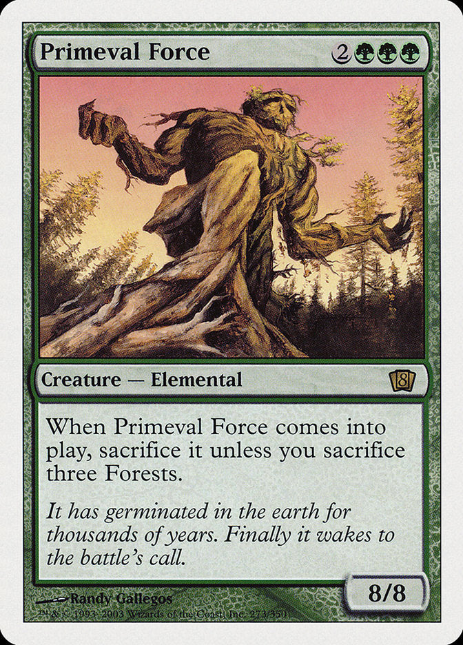 Primeval Force (8th Edition) [Oversize Cards] - Magic: The Gathering - Card Brawlers | Quebec | Canada |