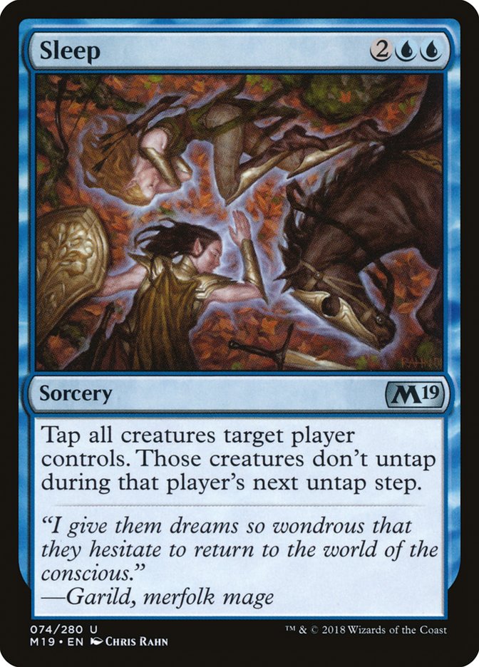 Sleep [Core Set 2019] - Magic: The Gathering - Card Brawlers | Quebec | Canada |