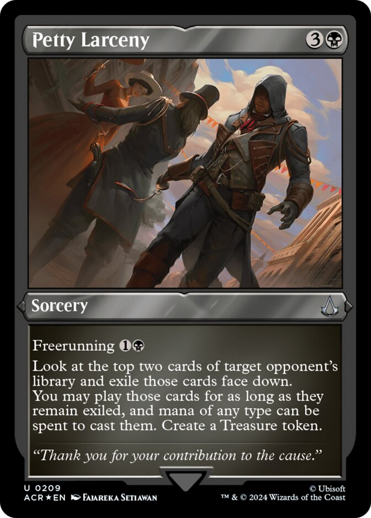 Petty Larceny (Foil Etched) [Assassin's Creed] - Magic: The Gathering - Card Brawlers | Quebec | Canada |