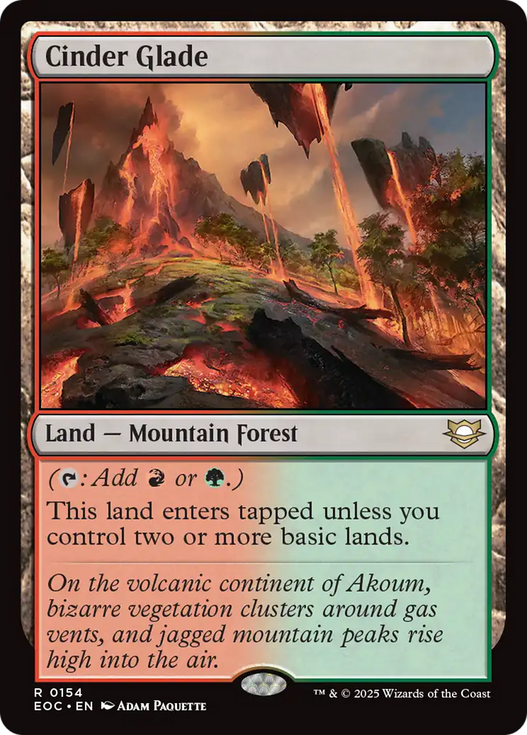 Cinder Glade [Edge of Eternities Commander] - Magic: The Gathering - Card Brawlers | Quebec | Canada |