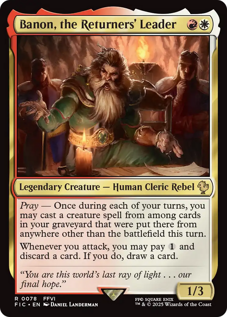 Banon, the Returners' Leader [FINAL FANTASY Commander] - Magic: The Gathering - Card Brawlers | Quebec | Canada |