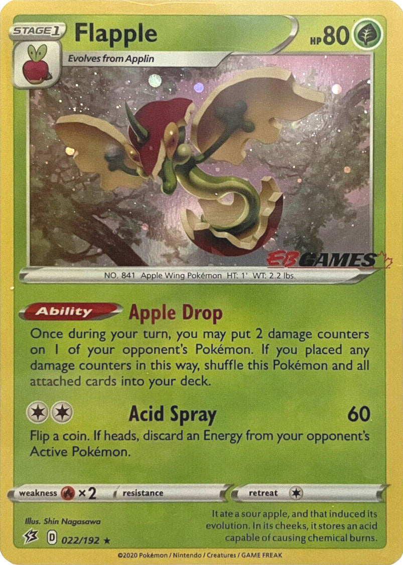 Flapple (022/192) (EB Games Exclusive) [Sword & Shield: Rebel Clash] - Pokémon - Card Brawlers | Quebec | Canada |