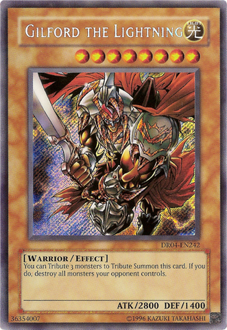 Gilford the Lightning [DR04-EN242] Secret Rare - Yu-Gi-Oh! - Card Brawlers | Quebec | Canada |