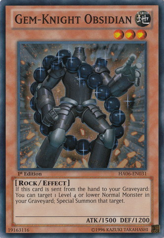 Gem-Knight Obsidian [HA06-EN031] Super Rare - Yu-Gi-Oh! - Card Brawlers | Quebec | Canada |