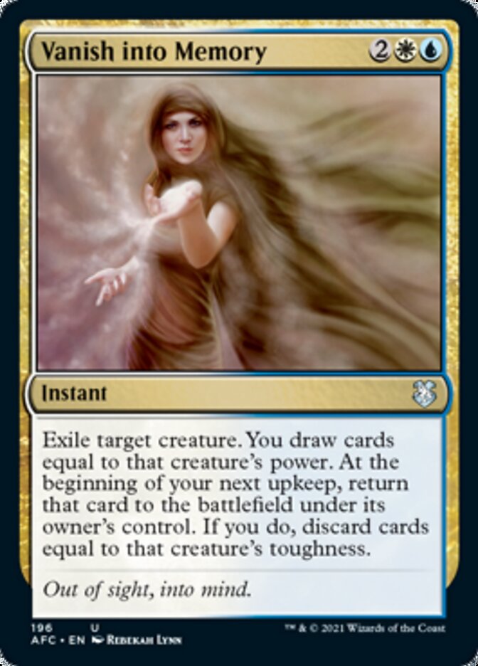 Vanish into Memory [Dungeons & Dragons: Adventures in the Forgotten Realms Commander] - Magic: The Gathering - Card Brawlers | Quebec | Canada |