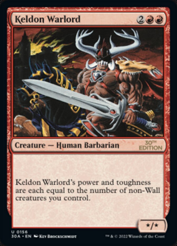 Keldon Warlord [30th Anniversary Edition] - Magic: The Gathering - Card Brawlers | Quebec | Canada |