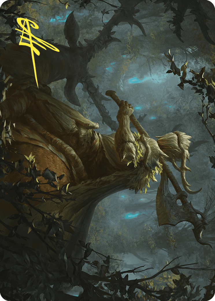 Verdant Outrider Art Card (Gold-Stamped Signature) [Wilds of Eldraine Art Series] - Magic: The Gathering - Card Brawlers | Quebec | Canada |