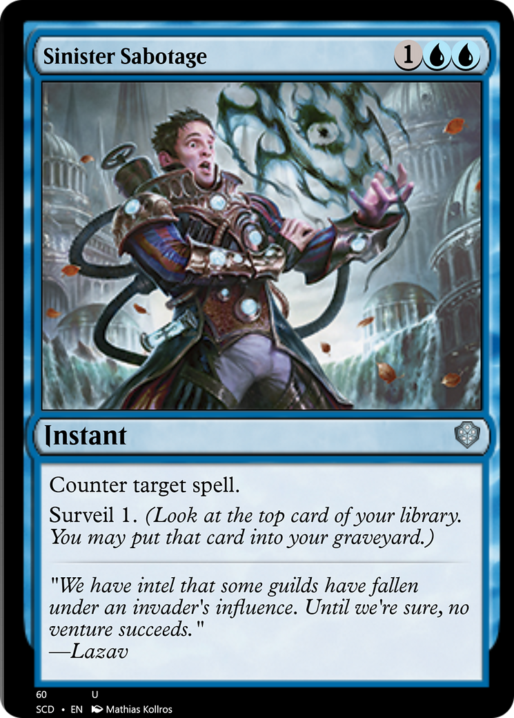 Sinister Sabotage [Starter Commander Decks] - Magic: The Gathering - Card Brawlers | Quebec | Canada |