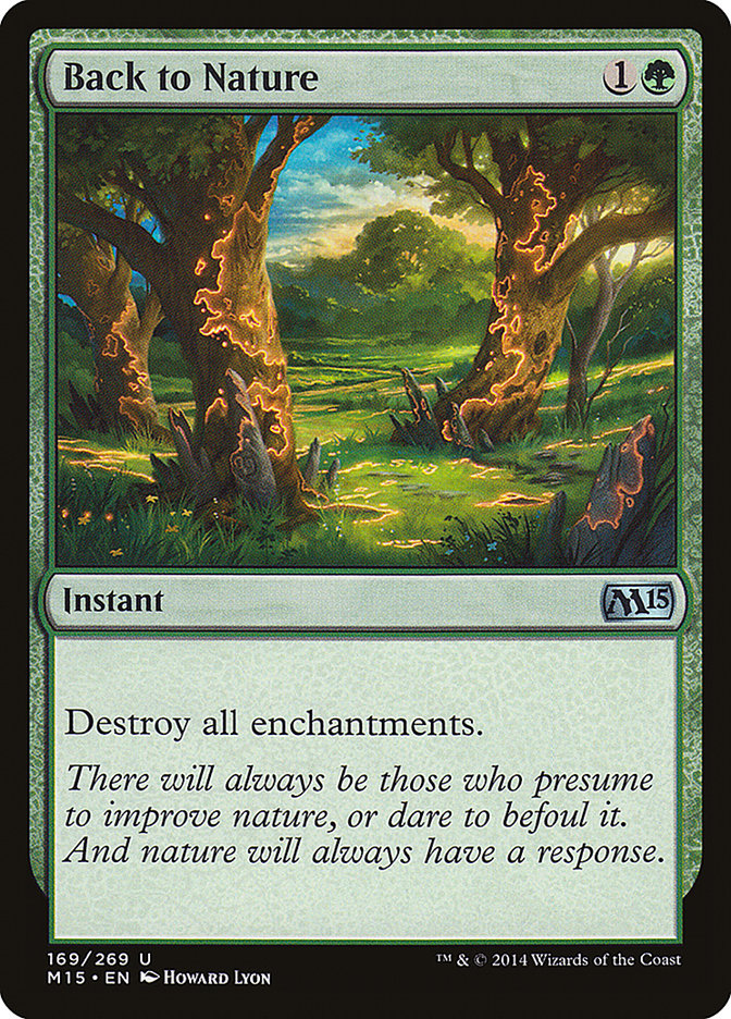 Back to Nature [Magic 2015] - Magic: The Gathering - Card Brawlers | Quebec | Canada |