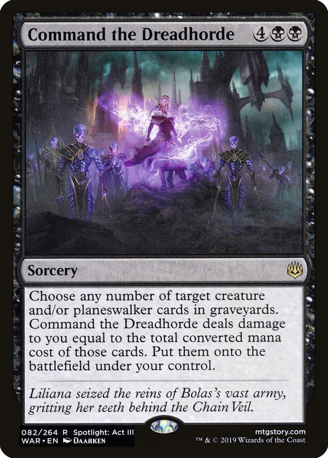 Command the Dreadhorde [War of the Spark] - Magic: The Gathering - Card Brawlers | Quebec | Canada |