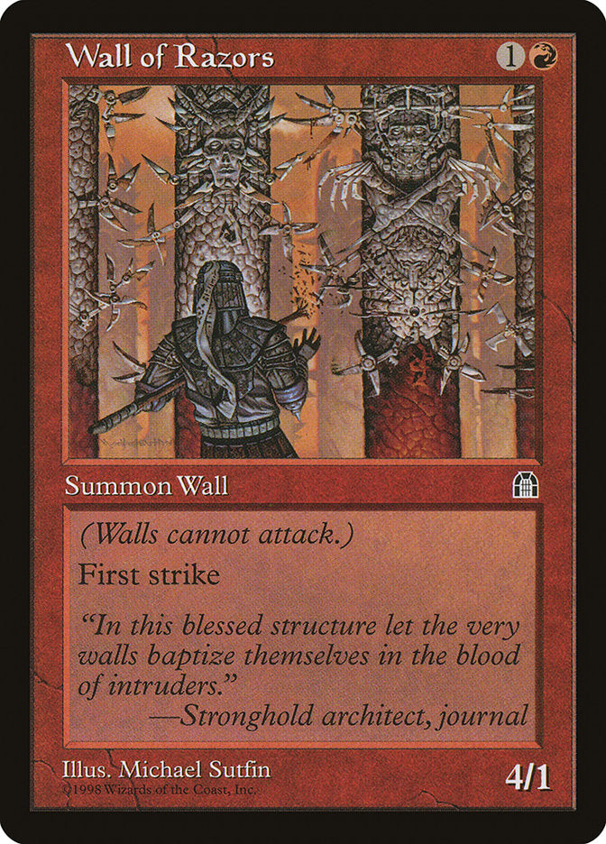 Wall of Razors [Stronghold] - Magic: The Gathering - Card Brawlers | Quebec | Canada |