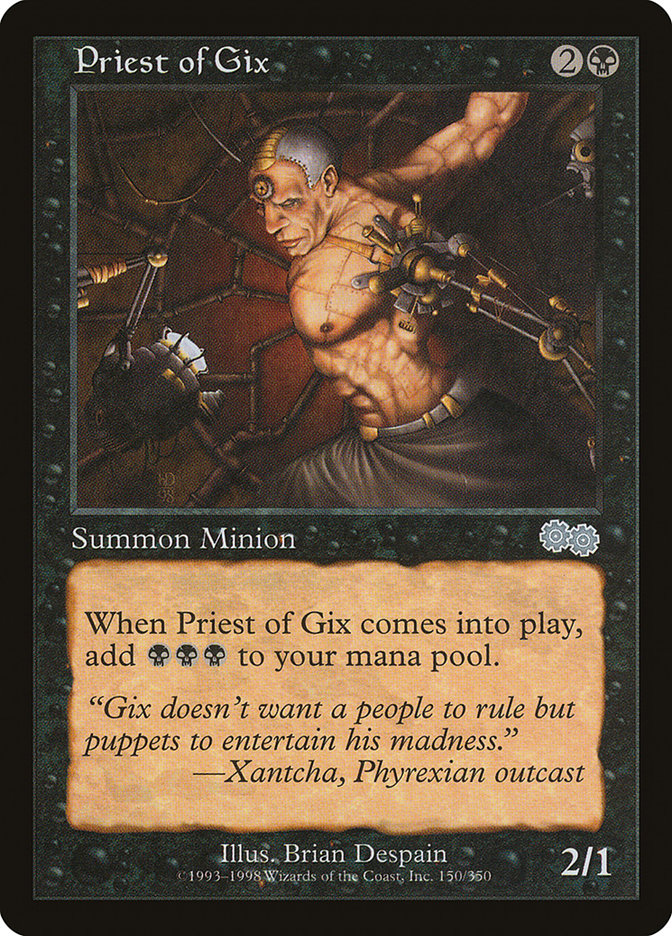 Priest of Gix [Urza's Saga] - Magic: The Gathering - Card Brawlers | Quebec | Canada |