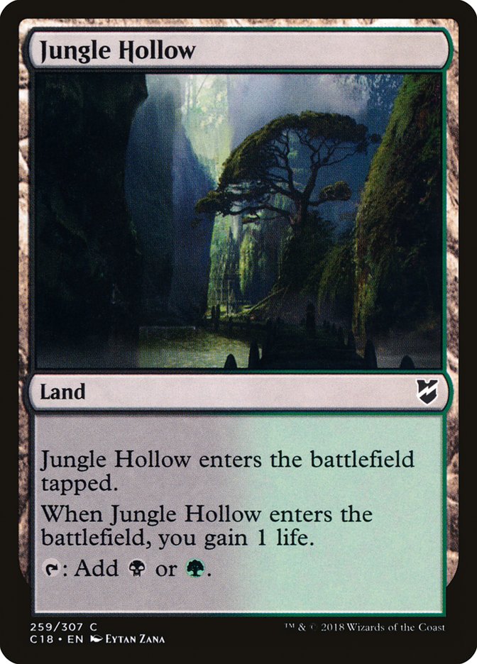 Jungle Hollow [Commander 2018] - Magic: The Gathering - Card Brawlers | Quebec | Canada |