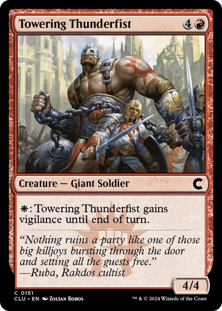 Towering Thunderfist [Ravnica: Clue Edition] - Magic: The Gathering - Card Brawlers | Quebec | Canada |