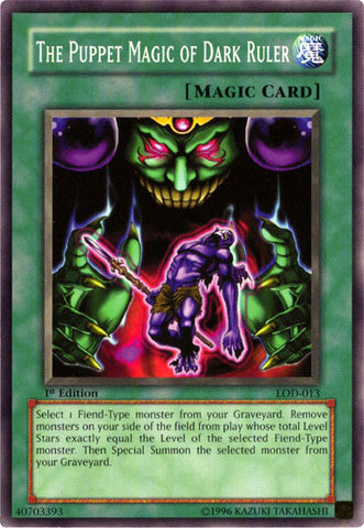 The Puppet Magic of Dark Ruler [LOD-013] Common - Yu-Gi-Oh! - Card Brawlers | Quebec | Canada |
