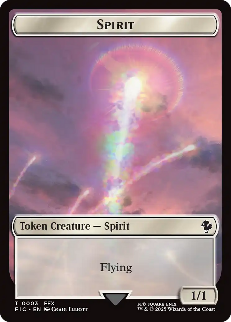 Spirit // Squid Double-Sided Token (Surge Foil) [FINAL FANTASY Commander Tokens] - Magic: The Gathering - Card Brawlers | Quebec | Canada |