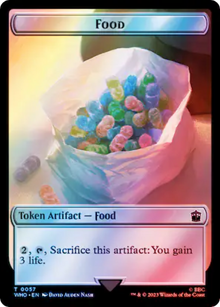 Alien Angel // Food (0057) Double-Sided Token (Surge Foil) [Doctor Who Tokens] - Magic: The Gathering - Card Brawlers | Quebec | Canada |