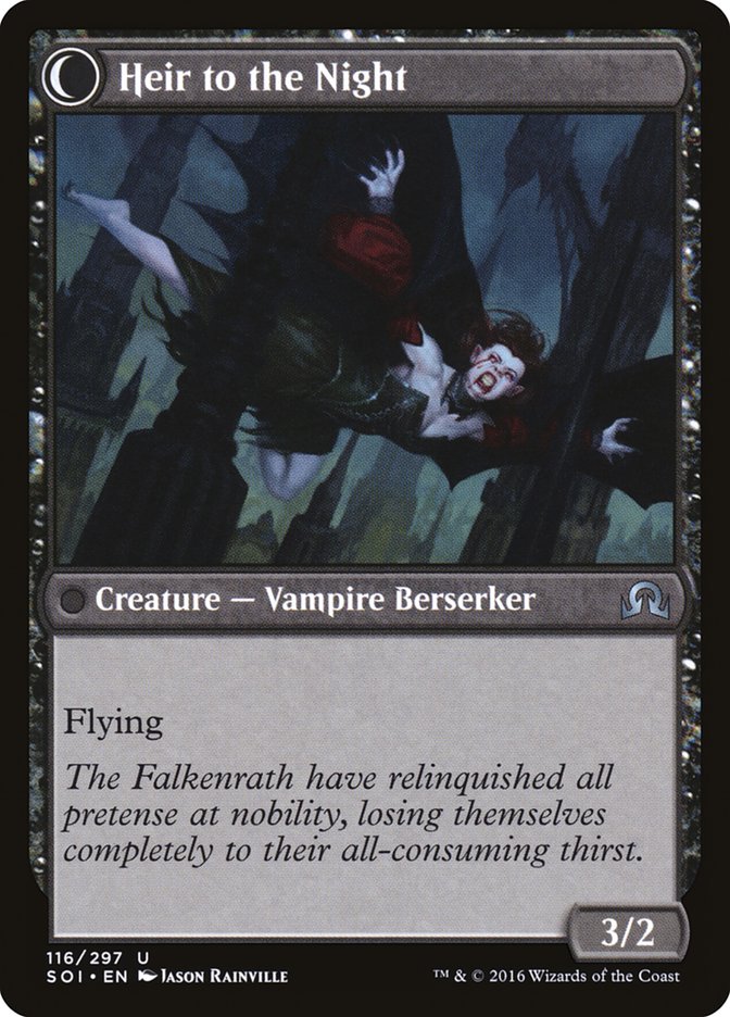 Heir of Falkenrath // Heir to the Night [Shadows over Innistrad] - Magic: The Gathering - Card Brawlers | Quebec | Canada |