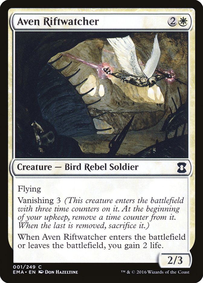 Aven Riftwatcher [Eternal Masters] - Magic: The Gathering - Card Brawlers | Quebec | Canada |