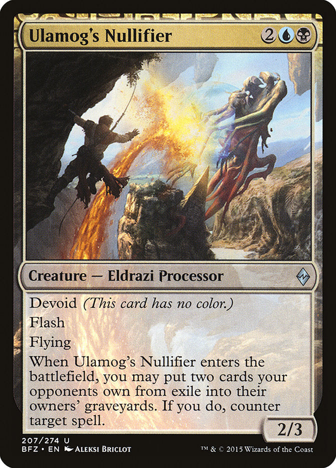 Ulamog's Nullifier [Battle for Zendikar] - Magic: The Gathering - Card Brawlers | Quebec | Canada |