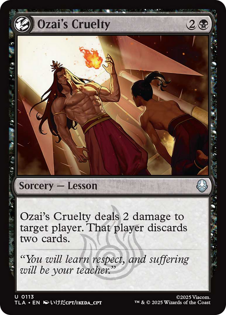 Ozai's Cruelty [Avatar: The Last Airbender] - Magic: The Gathering - Card Brawlers | Quebec | Canada |