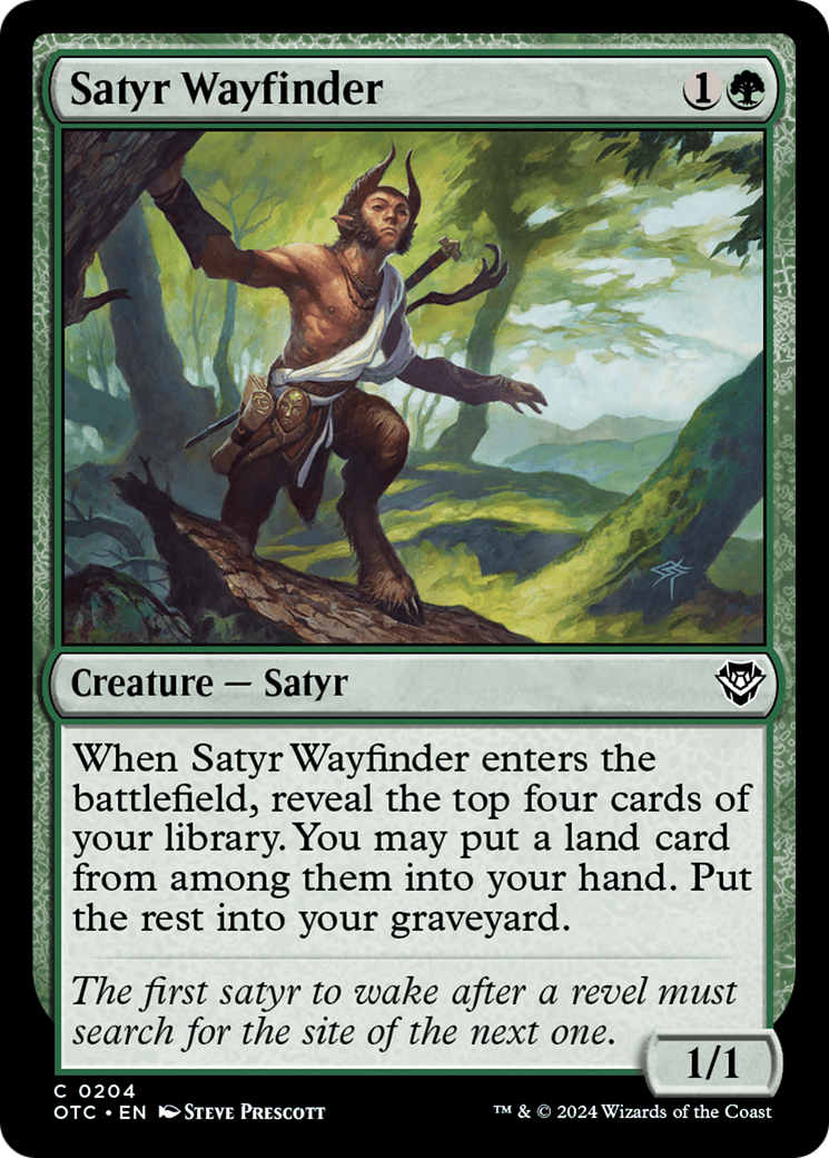 Satyr Wayfinder [Outlaws of Thunder Junction Commander] - Magic: The Gathering - Card Brawlers | Quebec | Canada |