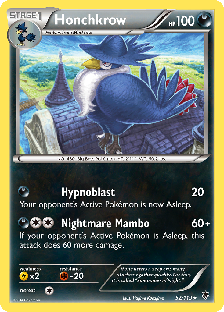 Honchkrow (52/119) [XY: Phantom Forces] - Pokémon - Card Brawlers | Quebec | Canada |