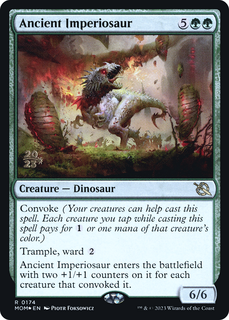 Ancient Imperiosaur [March of the Machine Prerelease Promos] - Magic: The Gathering - Card Brawlers | Quebec | Canada |