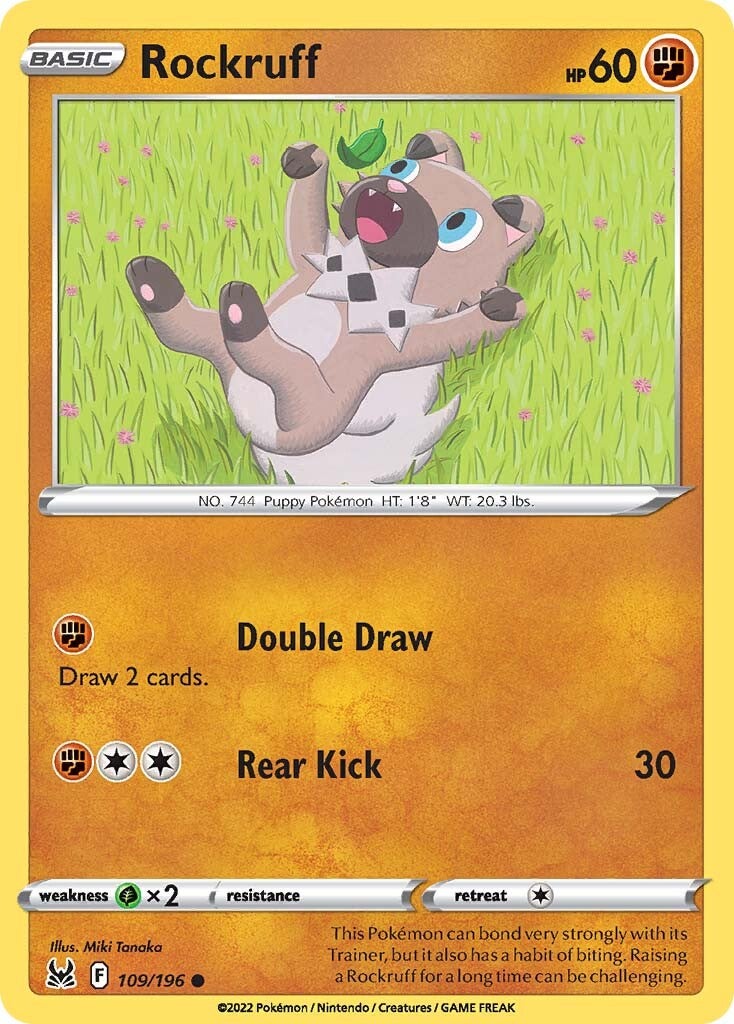 Rockruff (109/196) [Sword & Shield: Lost Origin] - Pokémon - Card Brawlers | Quebec | Canada |