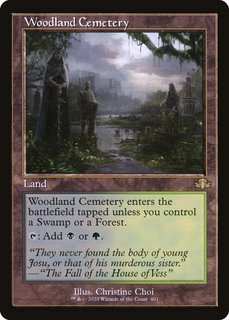 Woodland Cemetery (Retro) [Dominaria Remastered] - Magic: The Gathering - Card Brawlers | Quebec | Canada |