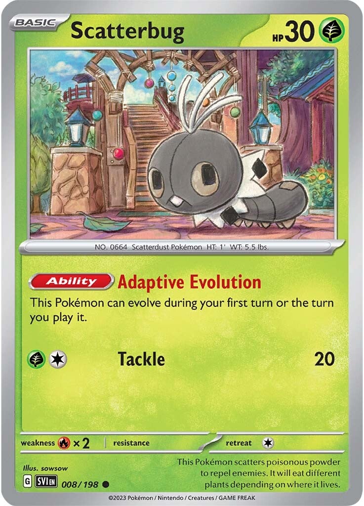 Scatterbug (008/198) [Scarlet & Violet: Base Set] - Pokémon - Card Brawlers | Quebec | Canada |