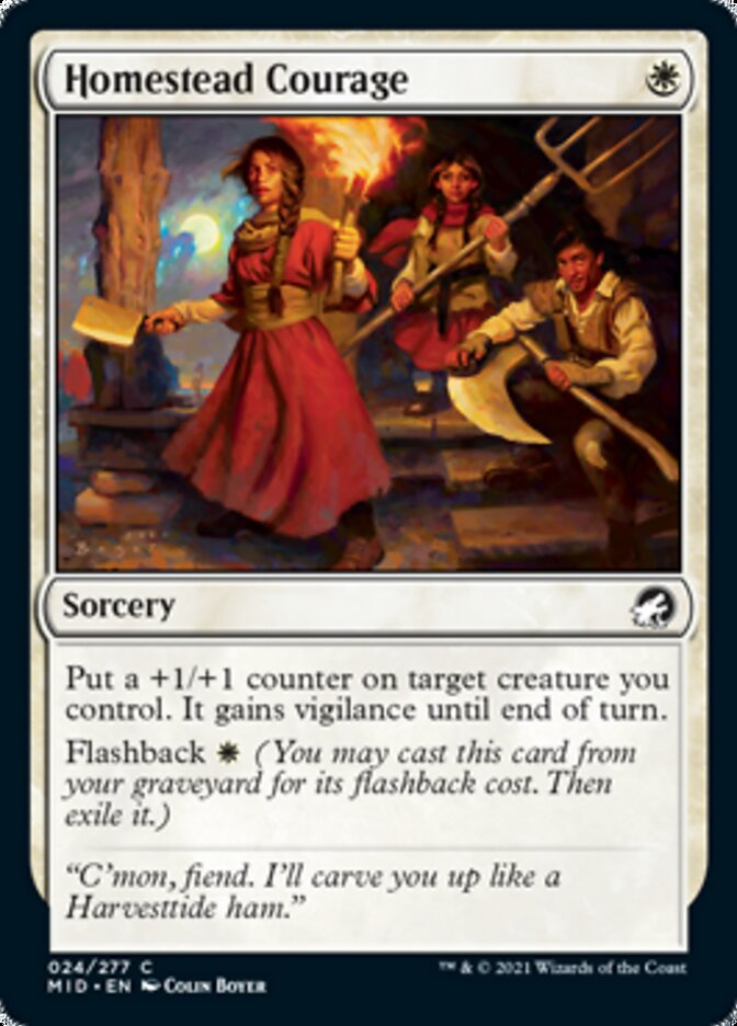 Homestead Courage [Innistrad: Midnight Hunt] - Magic: The Gathering - Card Brawlers | Quebec | Canada |