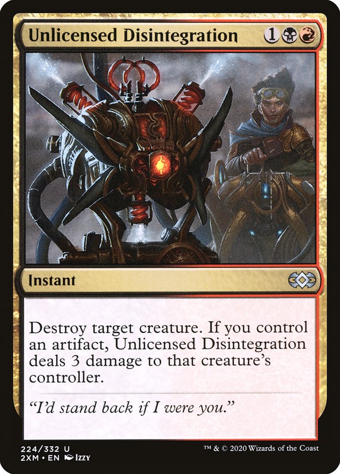 Unlicensed Disintegration [Double Masters] - Magic: The Gathering - Card Brawlers | Quebec | Canada |