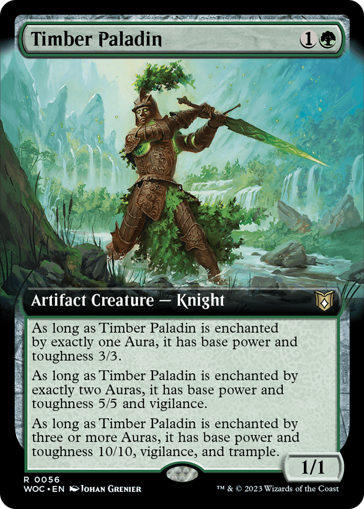 Timber Paladin (Extended Art) [Wilds of Eldraine Commander] - Magic: The Gathering - Card Brawlers | Quebec | Canada |
