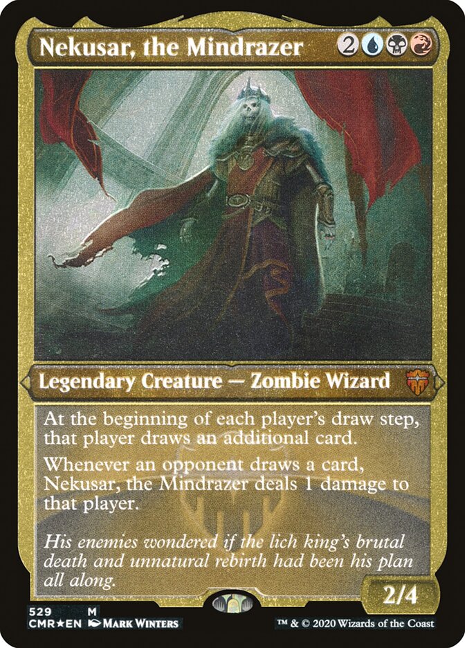Nekusar, the Mindrazer (Etched) [Commander Legends] - Magic: The Gathering - Card Brawlers | Quebec | Canada |