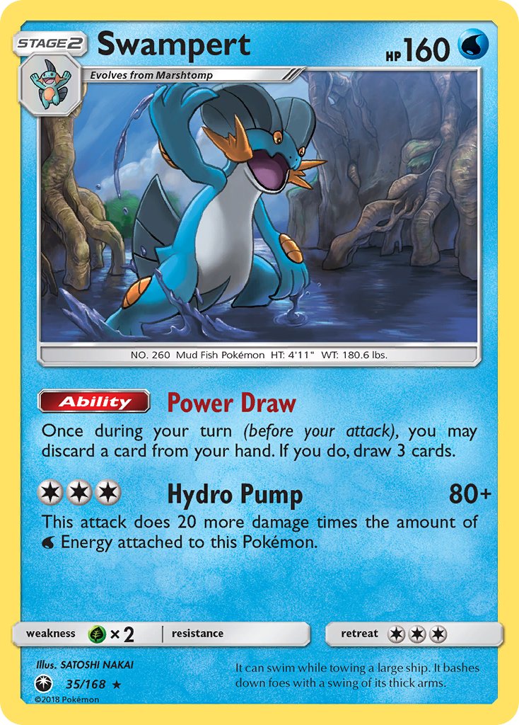 Swampert (35/168) (Theme Deck Exclusive) [Sun & Moon: Celestial Storm] - Pokémon - Card Brawlers | Quebec | Canada |