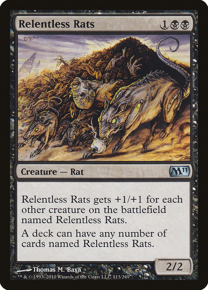 Relentless Rats [Magic 2011] - Magic: The Gathering - Card Brawlers | Quebec | Canada |