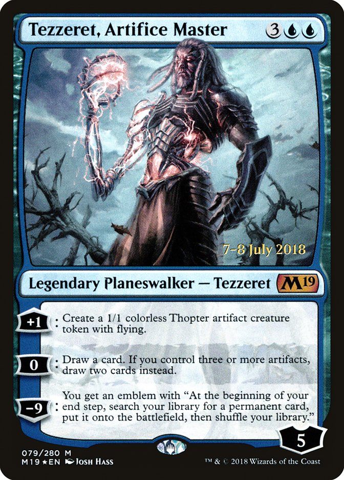 Tezzeret, Artifice Master [Core Set 2019 Prerelease Promos] - Magic: The Gathering - Card Brawlers | Quebec | Canada |