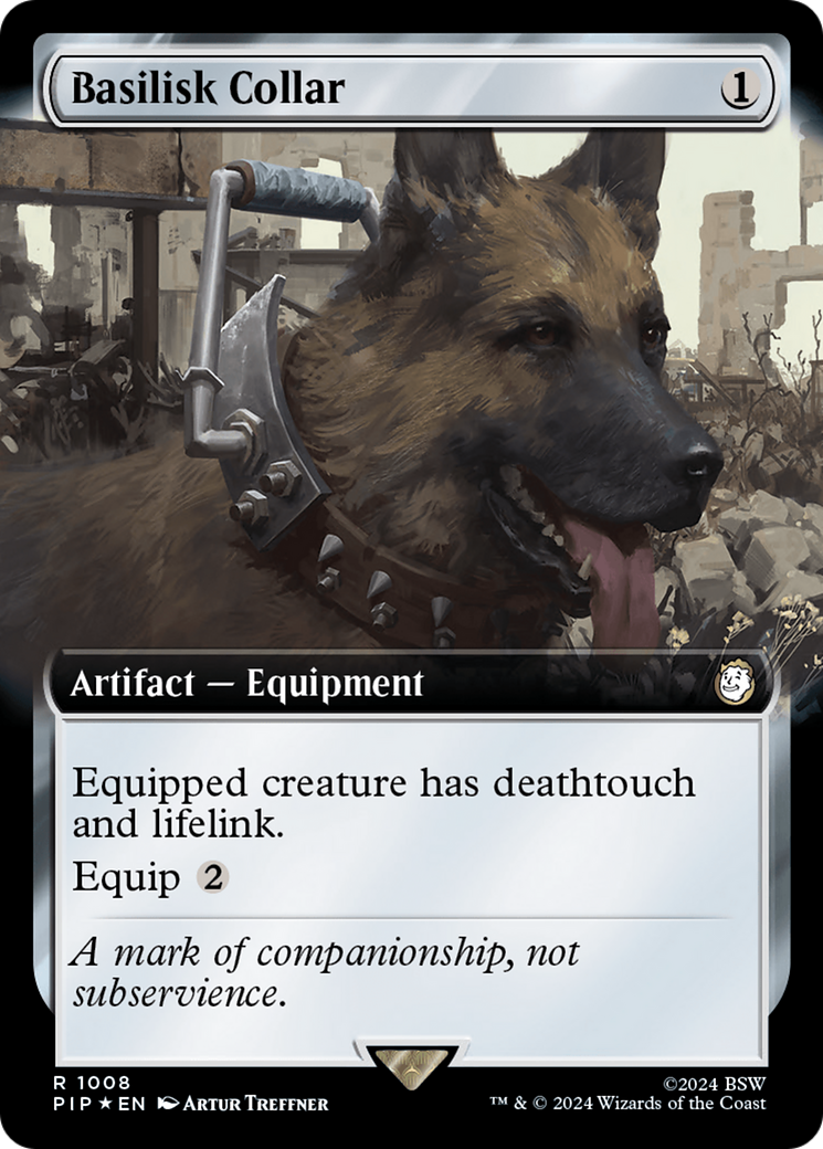 Basilisk Collar (Extended Art) (Surge Foil) [Fallout] - Magic: The Gathering - Card Brawlers | Quebec | Canada |