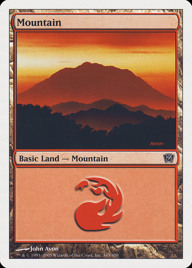 Mountain (345) [Ninth Edition] - Magic: The Gathering - Card Brawlers | Quebec | Canada |