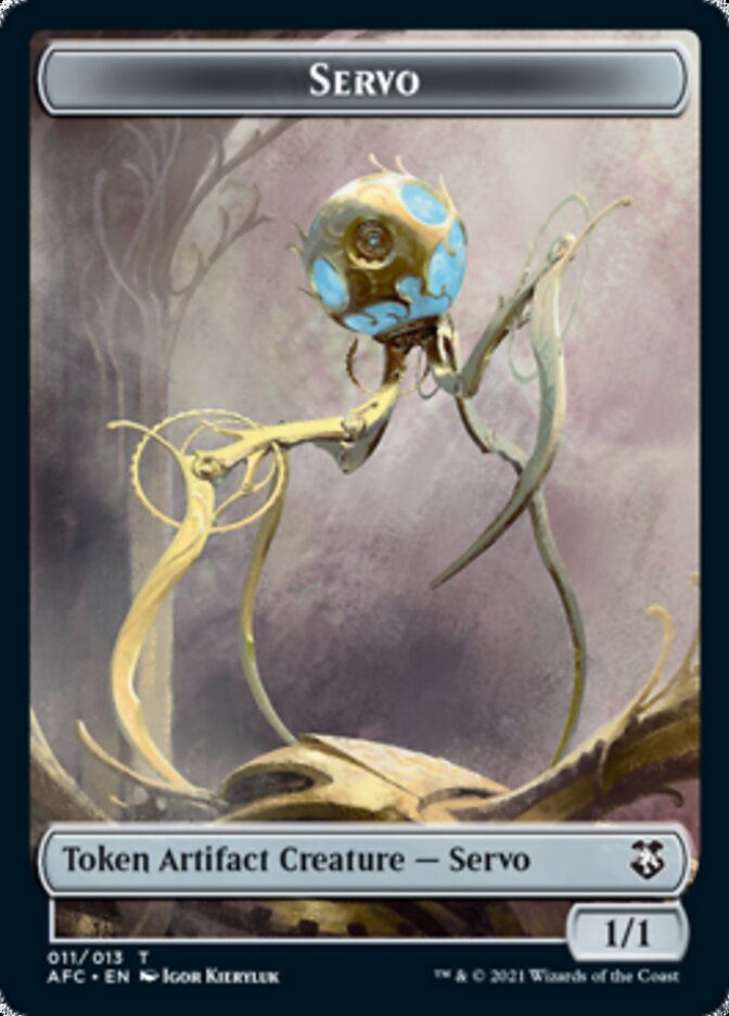 Servo // Zombie Double-Sided Token [Dungeons & Dragons: Adventures in the Forgotten Realms Commander Tokens] - Magic: The Gathering - Card Brawlers | Quebec | Canada |