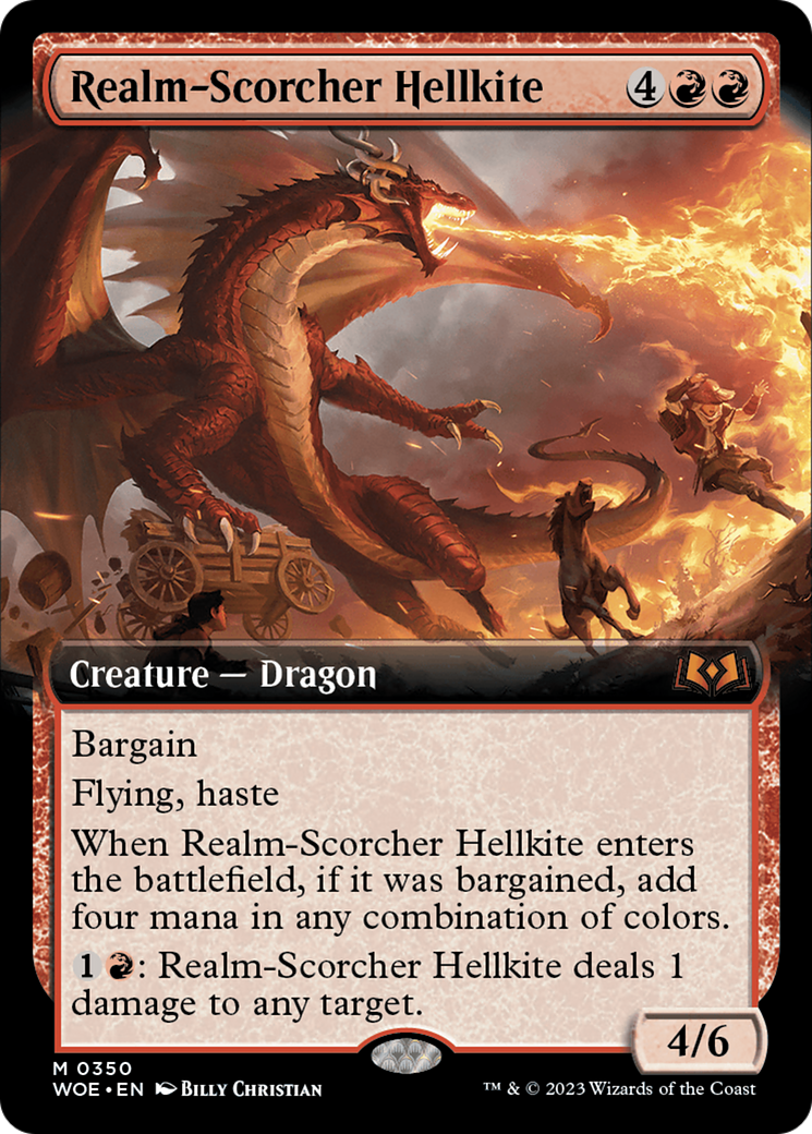 Realm-Scorcher Hellkite (Extended Art) [Wilds of Eldraine] - Magic: The Gathering - Card Brawlers | Quebec | Canada |