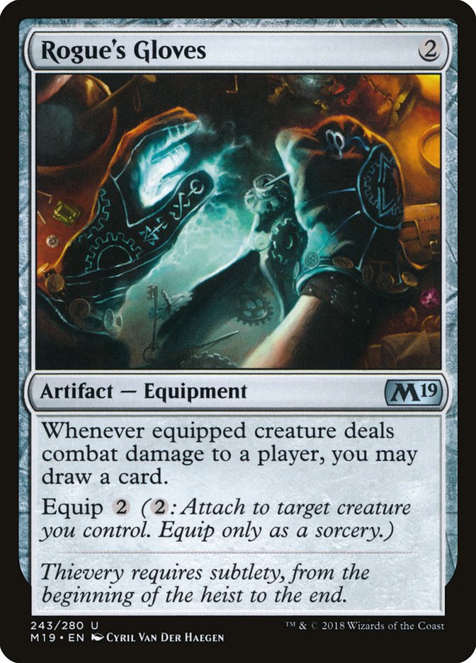 Rogue's Gloves [Core Set 2019] - Magic: The Gathering - Card Brawlers | Quebec | Canada |