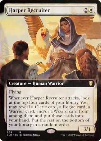 Harper Recruiter (Extended Art) [Commander Legends: Battle for Baldur's Gate] - Magic: The Gathering - Card Brawlers | Quebec | Canada |