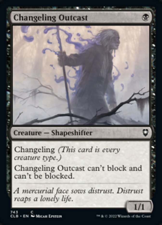 Changeling Outcast [Commander Legends: Battle for Baldur's Gate] - Magic: The Gathering - Card Brawlers | Quebec | Canada |