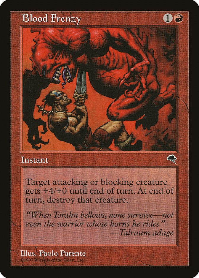 Blood Frenzy [Tempest] - Magic: The Gathering - Card Brawlers | Quebec | Canada |