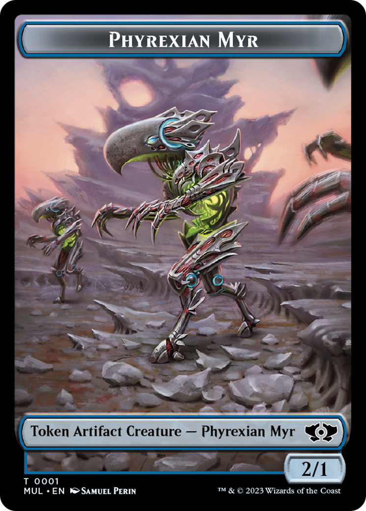 Phyrexian Myr // Knight Double-Sided Token [March of the Machine Tokens] - Magic: The Gathering - Card Brawlers | Quebec | Canada |