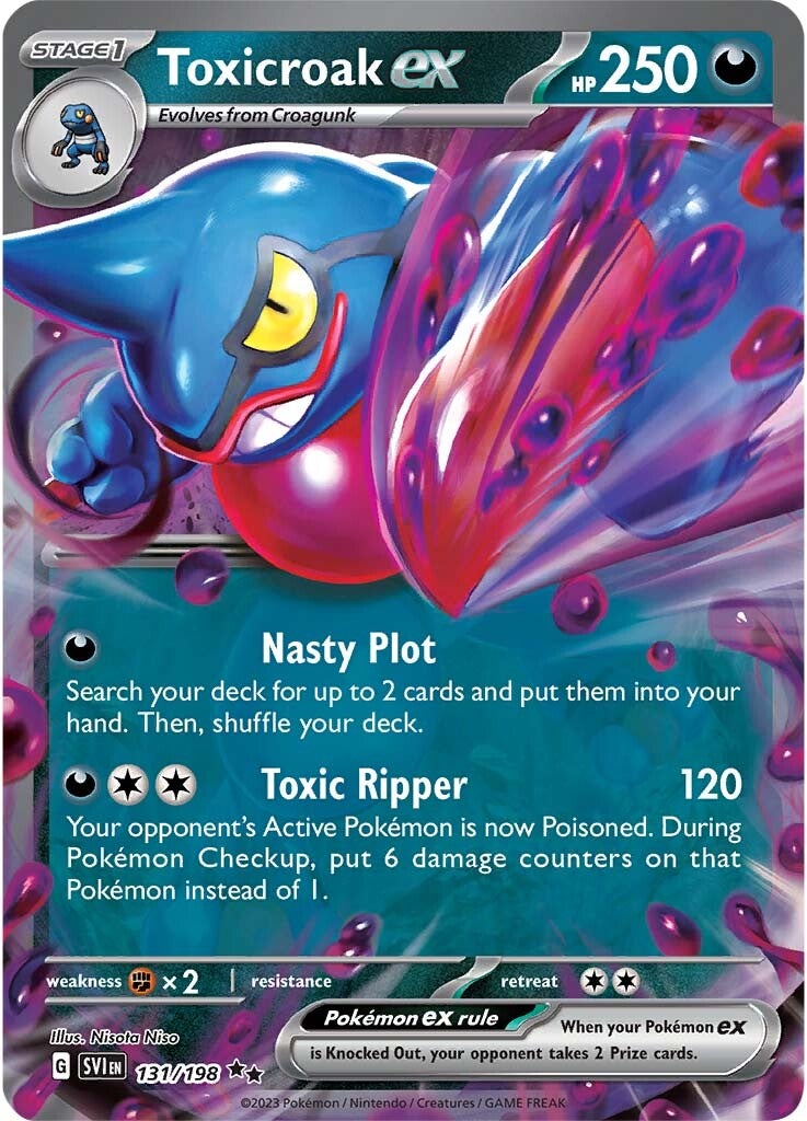 Toxicroak ex (131/198) [Scarlet & Violet: Base Set] - Pokémon - Card Brawlers | Quebec | Canada |