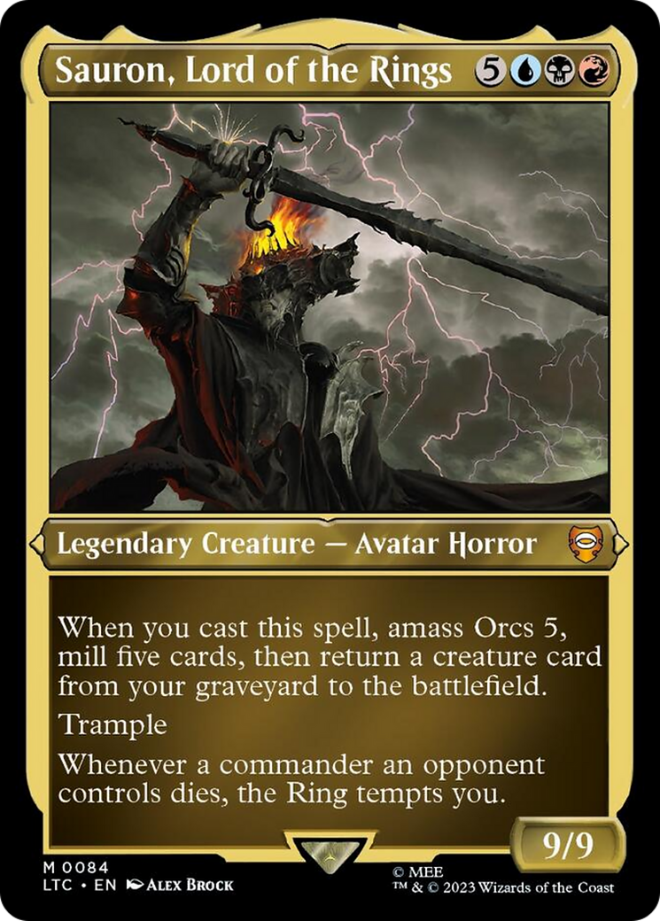 Sauron, Lord of the Rings (Display Commander) [The Lord of the Rings: Tales of Middle-Earth Commander] - Magic: The Gathering - Card Brawlers | Quebec | Canada |