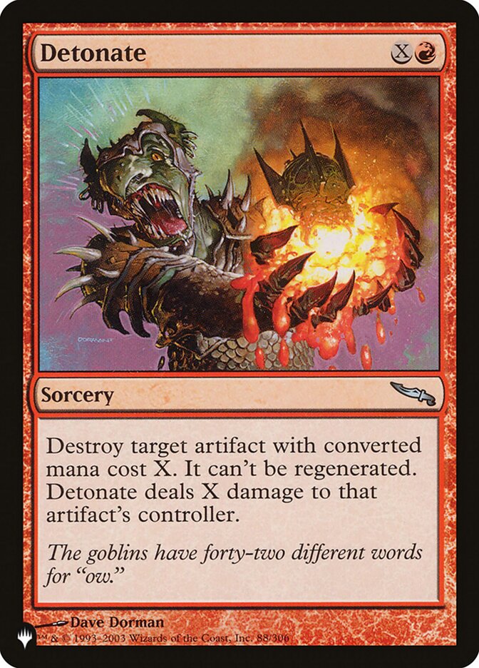 Detonate [The List] - Magic: The Gathering - Card Brawlers | Quebec | Canada |